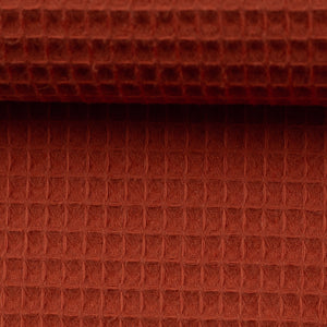 Waffelpique terracotta