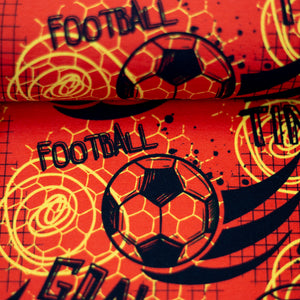 Jersey Fußball auf rot-orange