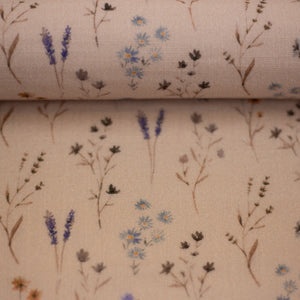 Musselin Blumenstiele auf beige
