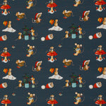 Lade das Bild in den Galerie-Viewer, Jersey Winter - Weihnachts - Mäuse auf blau
