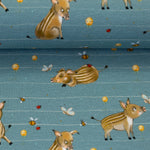 Lade das Bild in den Galerie-Viewer, Jersey glückliche Wildschweine auf blau
