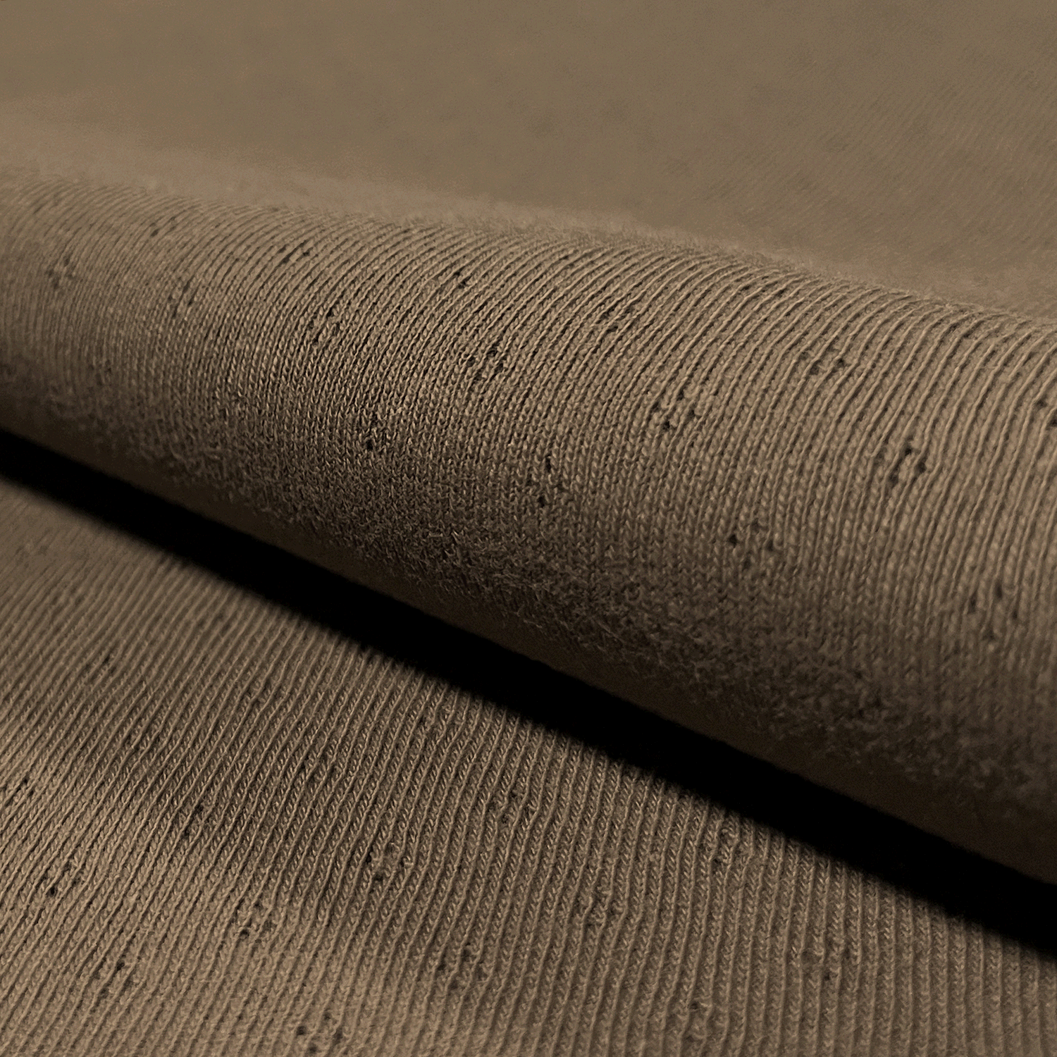Jersey uni Lochstrickjersey taupe hell