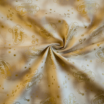 Lade das Bild in den Galerie-Viewer, Baumwolle Merry Christmas in gold auf beige
