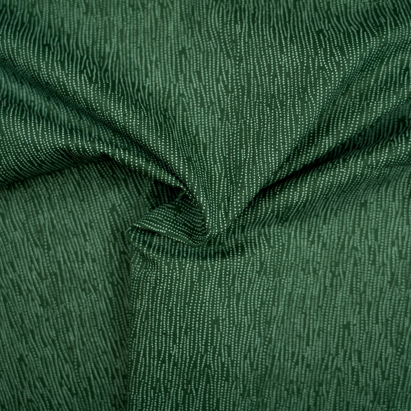 Baumwolle - Smaragd Grün - kleine Pünktchen