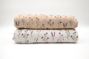 Musselin Blumenstiele auf beige