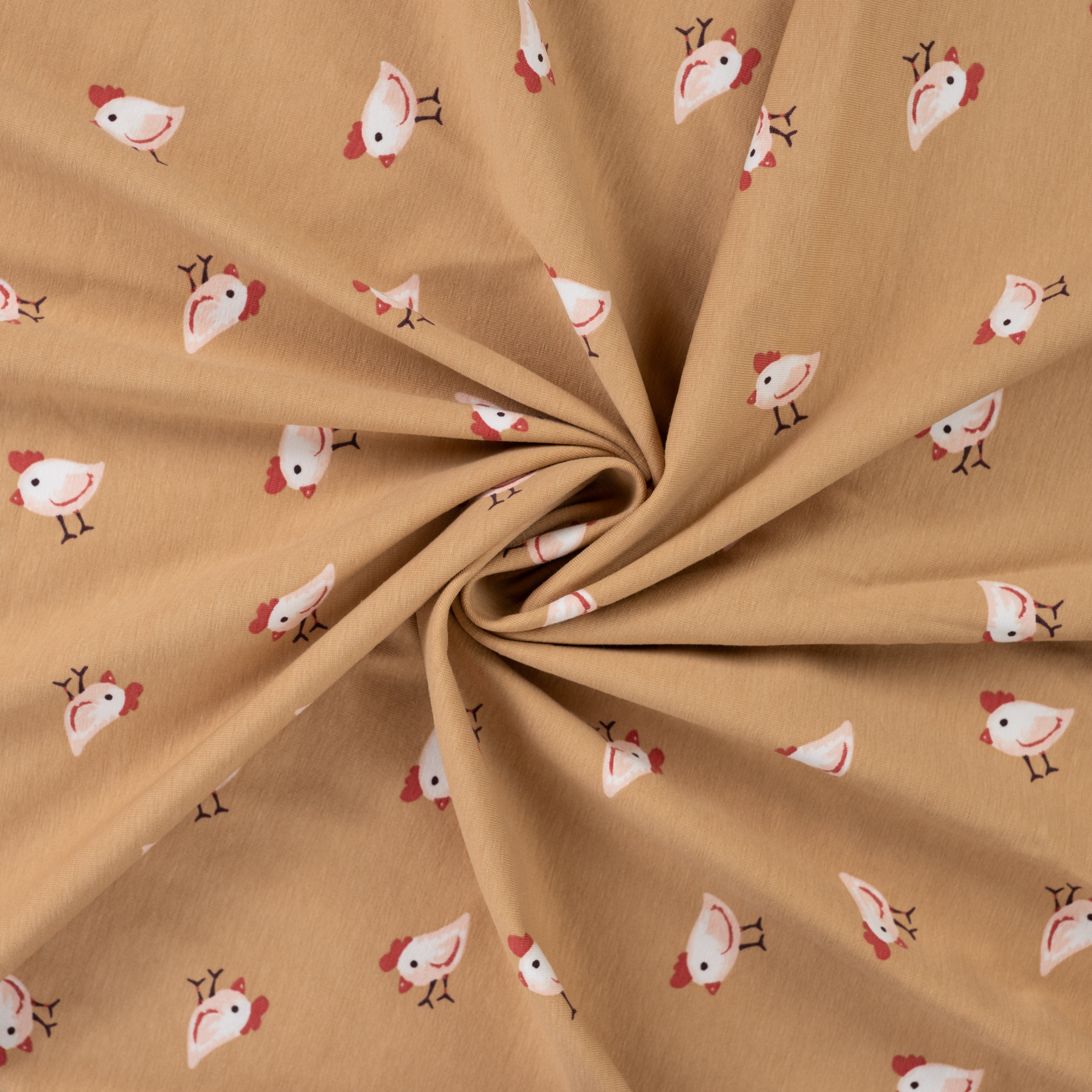 Jersey kleine Hühner beige Qjutie