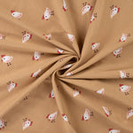 Lade das Bild in den Galerie-Viewer, Jersey kleine Hühner beige Qjutie
