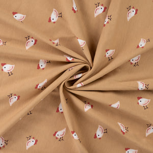 Jersey kleine Hühner beige Qjutie