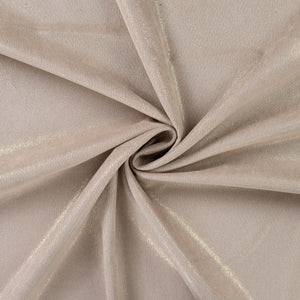 Feincord ecru mit Folie in gold Glitzer Qjutie