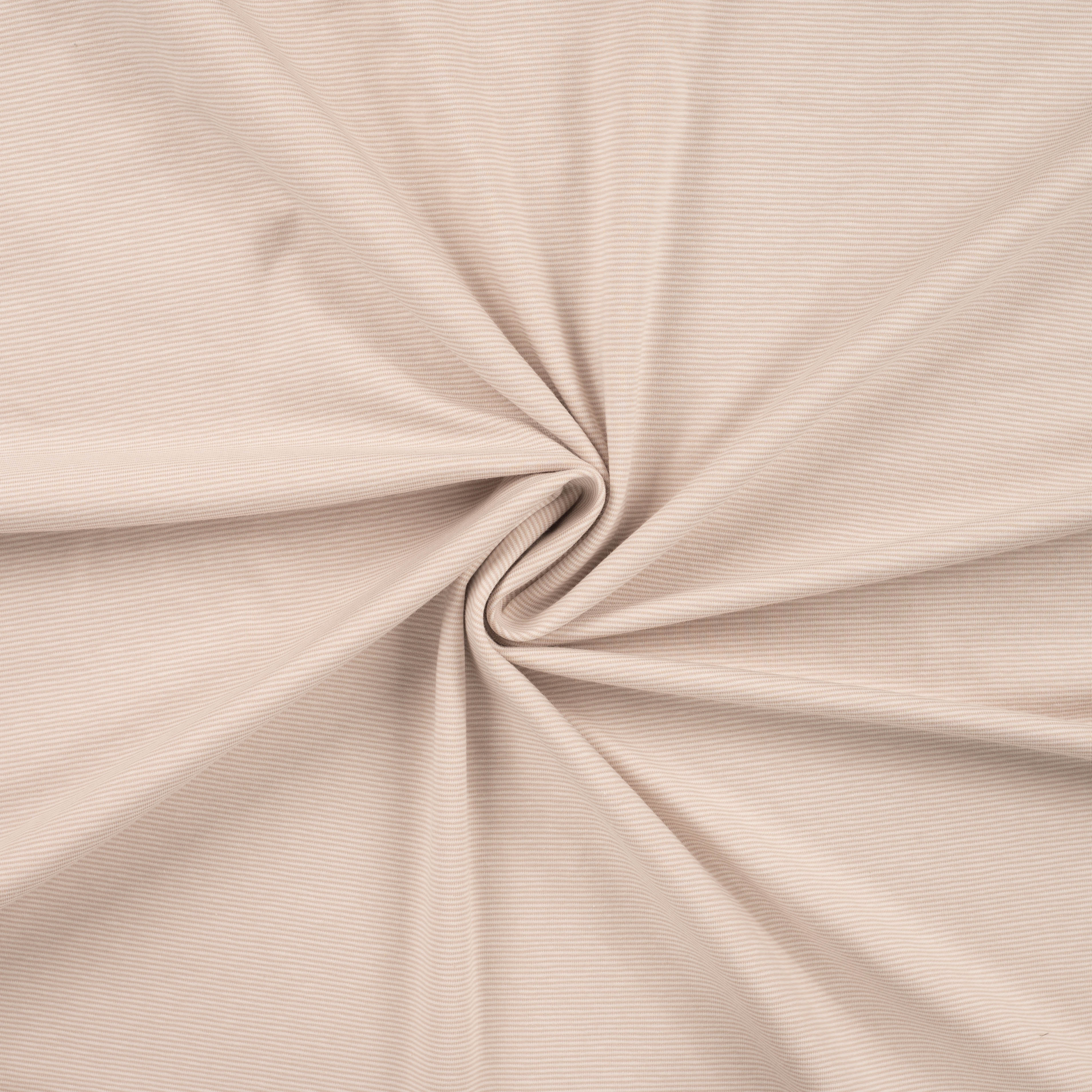 Jersey schmale Streifen altweiß/creme Qjutie