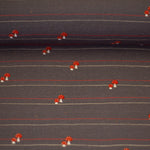 Lade das Bild in den Galerie-Viewer, Jersey Pilze mit Streifen auf braun
