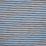 Lade das Bild in den Galerie-Viewer, Jersey braune schmale Streifen auf blau
