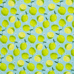 Lade das Bild in den Galerie-Viewer, Jersey Limetten auf blau
