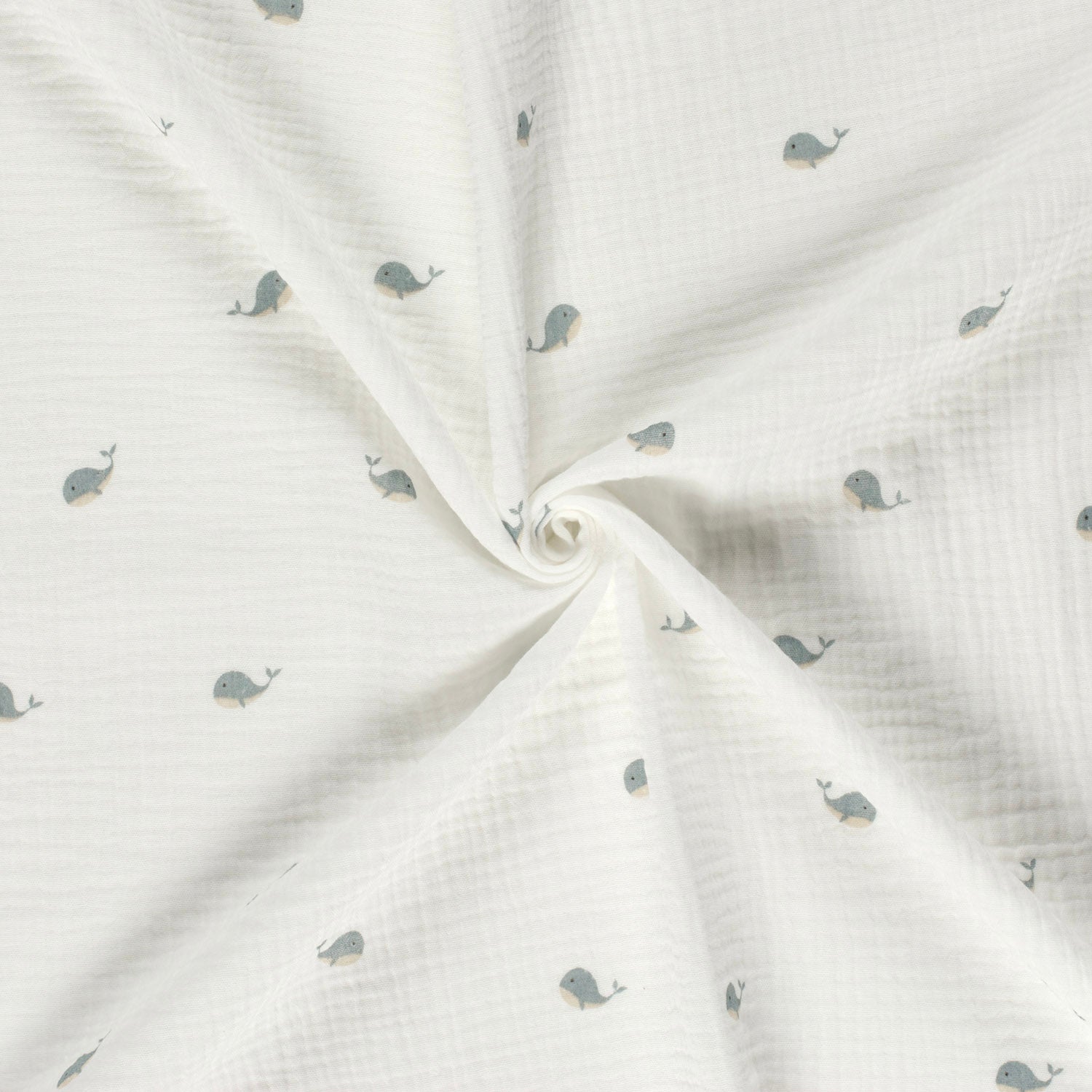 Musselin Wale auf wollweiß