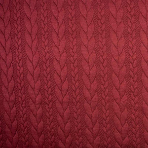 Strickjacquard - bordeaux - Geflochten