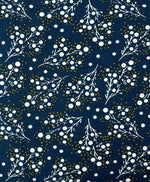 Lade das Bild in den Galerie-Viewer, Jersey dunkelblau - Floralmuster
