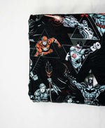Lade das Bild in den Galerie-Viewer, Jersey Superhelden schwarz Lizenzstoff
