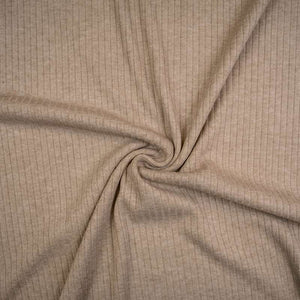 Viscose Strick - gerippt - helles beige