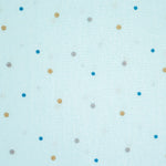 Lade das Bild in den Galerie-Viewer, Baumwollstoff bunte Punkte auf hellblau/türkisblau
