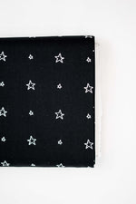 Lade das Bild in den Galerie-Viewer, Baumwollstoff Sterne auf schwarz Stenzo
