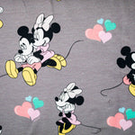 Lade das Bild in den Galerie-Viewer, Jersey Mini u. Micky Mouse auf grau Lizenzstoff
