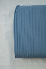 Lade das Bild in den Galerie-Viewer, Viskose-Jersey breit gerippt jeansblau

