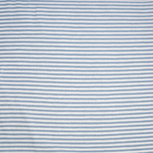 Jersey schmale Streifen hellblau-weiß