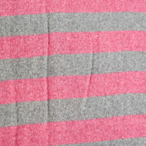 Feinstrick Streifen pink/grau