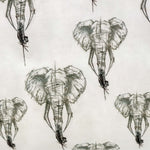 Lade das Bild in den Galerie-Viewer, Jersey Elefantenköpfe auf altweiß
