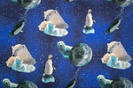 Lade das Bild in den Galerie-Viewer, French Terry mit Eisbären und Pinguine
