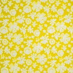 Lade das Bild in den Galerie-Viewer, Baumwollstoff Blüten auf gelb

