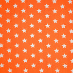 Lade das Bild in den Galerie-Viewer, Baumwollstoff Sternen auf orange
