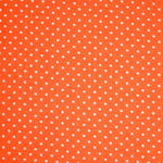 Lade das Bild in den Galerie-Viewer, Baumwollstoff kleine Pünktchen auf orange
