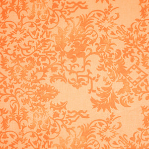 Baumwollstoff gothisches Muster orange Klaranähta