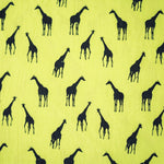 Lade das Bild in den Galerie-Viewer, Baumwollstoff Giraffen maigrün
