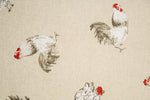 Lade das Bild in den Galerie-Viewer, Dekostoff Hühner auf beige (natur)
