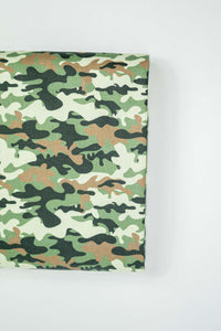 Baumwollstoff Camouflage grün