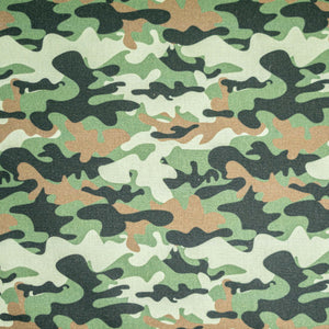 Baumwollstoff Camouflage grün