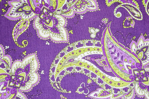 Baumwollstoff große Paisleys auf lila Fabric Quilting