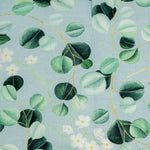Lade das Bild in den Galerie-Viewer, Jersey Eukalyptusblätter und Büten auf mint
