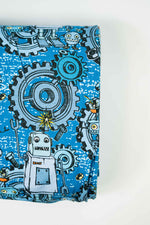Lade das Bild in den Galerie-Viewer, Jersey Roboter und Zahnräder auf blau Steinbeck
